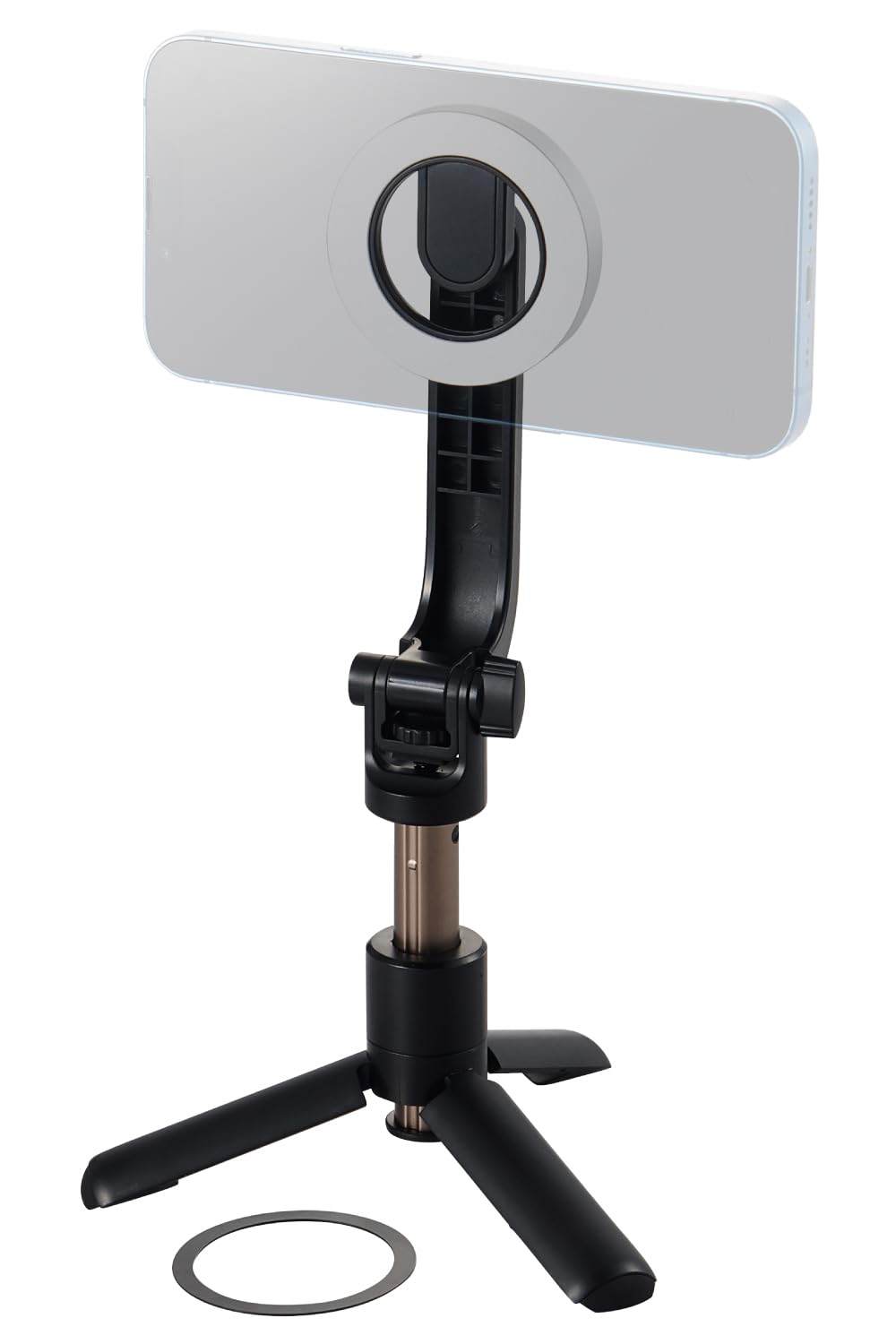 ELECOM Smartphone Stand for Mobile Devices, Tabletop Type, 360 Degree Rotation, Foldable, Compact, Black
| ELECOM Smart