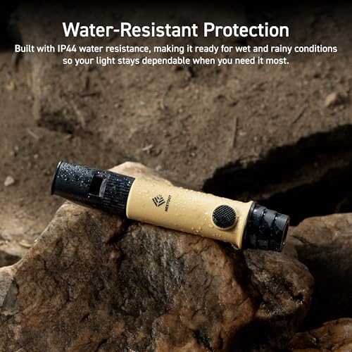 NESTOUT 3-in-1 Flashlight, Lantern & Whistle, Compact for Hiking, Camping & Emergency, Long Battery Life, Lanyard Includ
