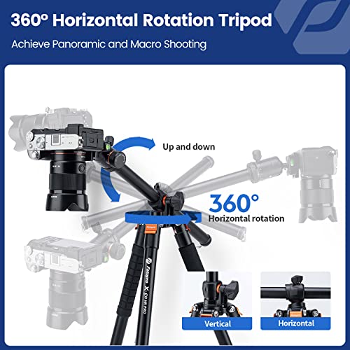 Fotopro 68 inch Portable Monopod for Travel and Work 16KG Load Capacity Quick Release Plate 360 Degree Rotation