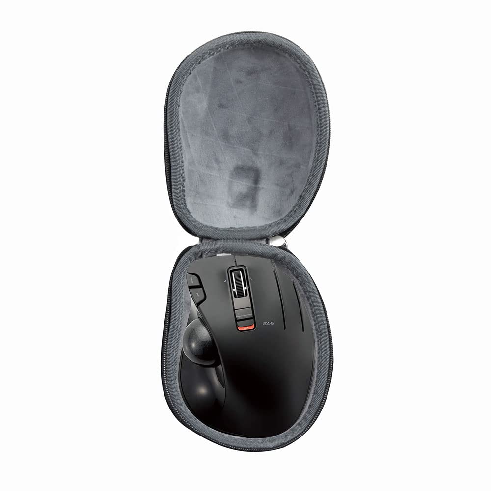 ELECOM Hermitshell Hard Travel Case for |4GHz Wireless Trackball Mouse (M-XT3DRBK Case) for Business Travellers: Durable