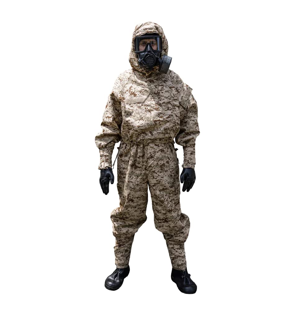MIRA Safety MOPP-1 CBRN Protective Suit for Chemical Workers | Washable, Semi-permeable, Chemical-Resistant Coverall wit
