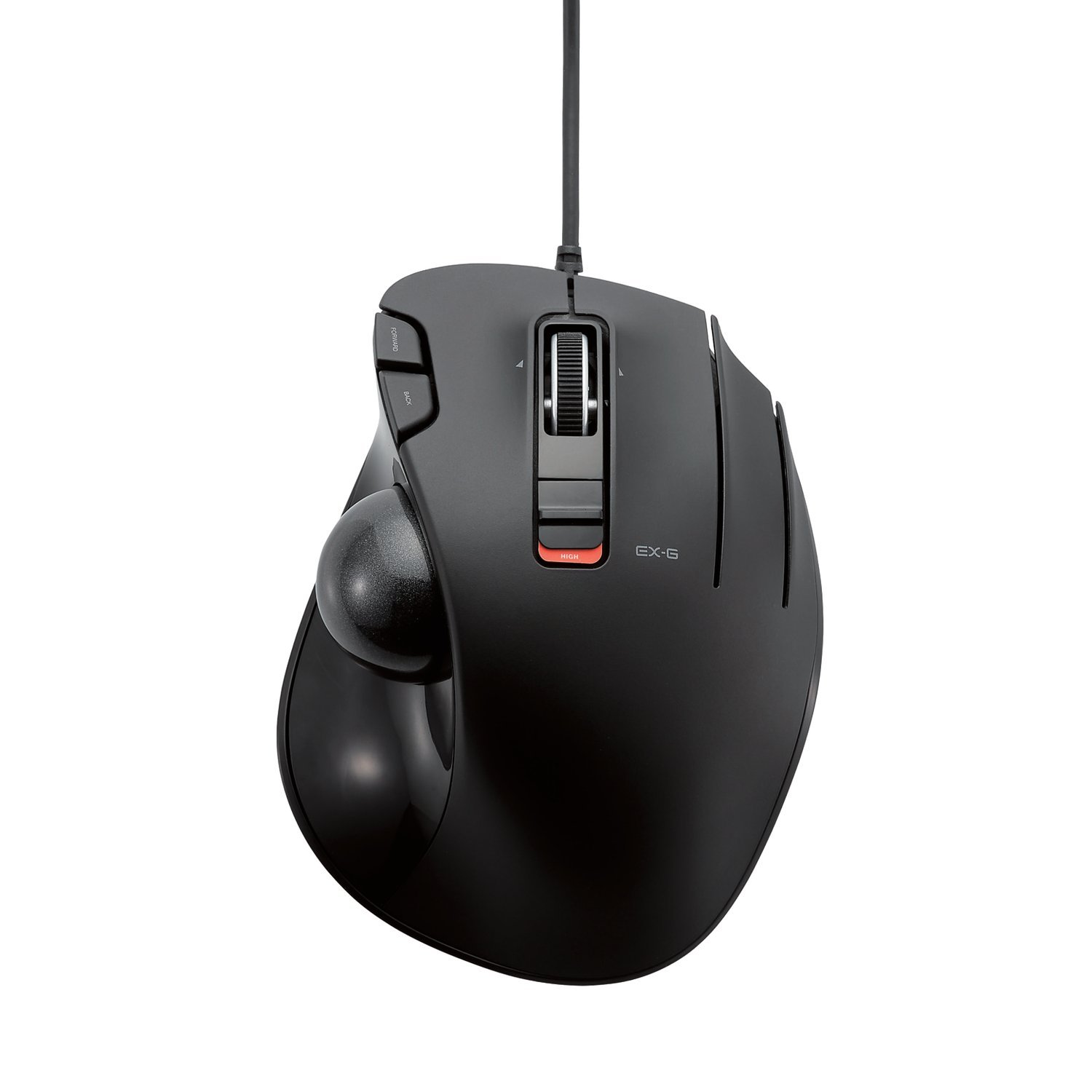 ELECOM EX-G Trackball Mouse for Ergonomic Comfort and Precision Tracking on Windows11 and macOS