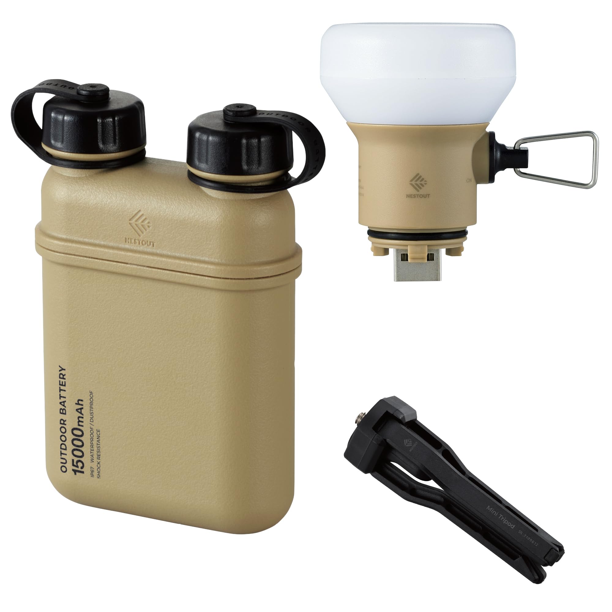  ELECOM NESTOUT 15000mAh Portable Charger and Lamp for Camping and Outdoor Adventures
| ELECOM NESTOUT 32W USB-C Fast Ch